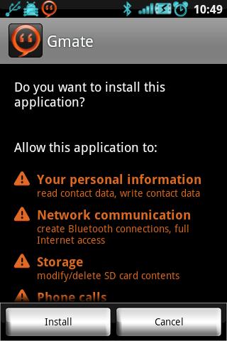 gmate android installaz3