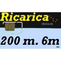 Iridium Ricarica  200 minuti