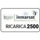 BGAN Ricarica Sim Card Inmarsat prepagata 2500 unità Validità 365 gg