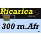 Iridium Ricarica 300  minuti--Africa,  validità 1 anno 7.200 unità