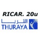 Thuraya noleggio: ricarica elettronica  20unità