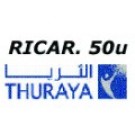 Thuraya noleggio: ricarica elettronica  50 unità
