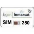 BGAN Sim Card Inmarsat BGAN prepagata 250 unità, validità 180 gg