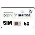 BGAN Sim Card Inmarsat prepagata 50 unità, validità 90 gg 