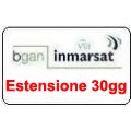 BGAN Sim Card Inmarsat prepagata Estensione validità 30 gg 