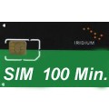 Iridium SIM 100 minuti, validità 1 mese