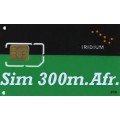 Iridium SIM card prepagata Africa, con attivazione e 300 minuti, validità 12 mesi