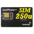 IsatPhone  SIM con attivazione e 250 unità